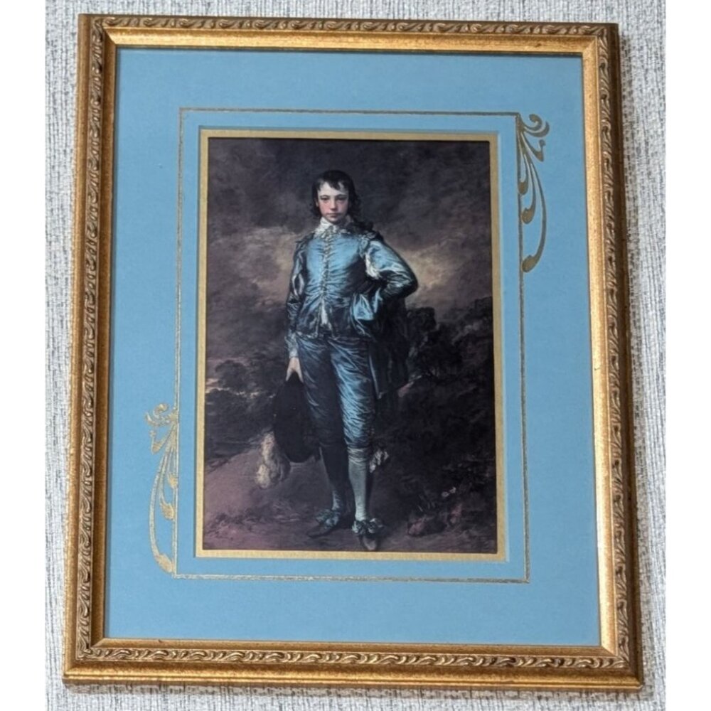 Custom Framed Blue Boy Art Print By Appleford 14" x 11"